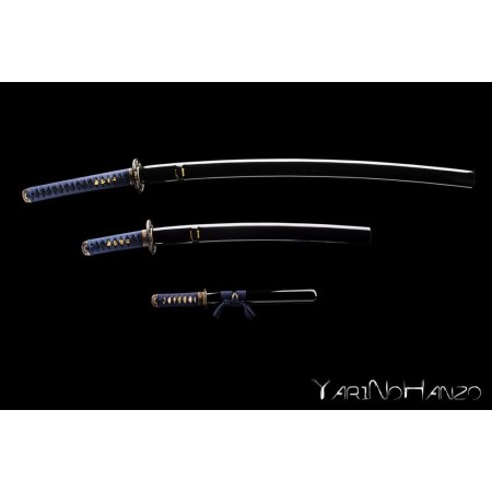 Compra Fukushima Mifuri Iaito | Set de Katana, Wakizashi y Tanto en Acero Damasco
