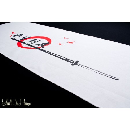 Tenugui para Kendo | Tomodachi | Blanco